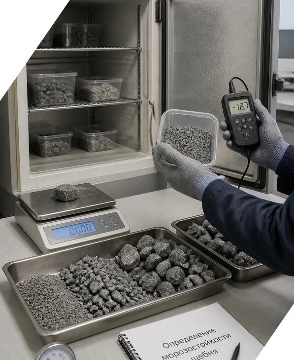 Определение морозостойкости щебня в Лабинске от 3753 р. | ЭкспертизаРоссия